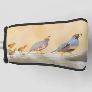 Gambrel's Quail Painting Original Bird Art Golf Headcover