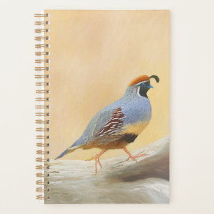 Gambrel's Quail Painting Original Bird Art Planer