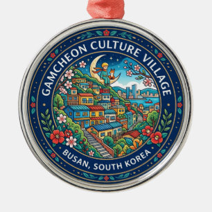 Gamcheon Kulturdorf Südkorea Ornament Aus Metall