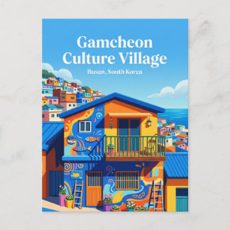 Gamcheon Kulturdorf Südkorea Postkarte