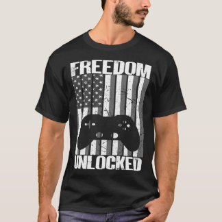 Game 4. Juli Freedom Unlock Video Games Boy T-Shirt