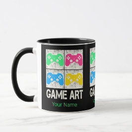 Game Art Vintag Gamepad Retro Controller Gamer Tasse