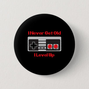 Game Birthday Shirt Funny Gaming Shirt für Erwachs Button