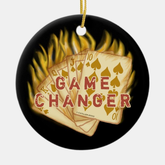 Game Changer Poker Ornament (Vorne)