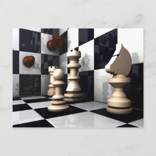 Game Chess Hobby Postkarte