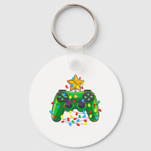 Game Controller Christmas Tree Lights Gamer Boys K Schlüsselanhänger