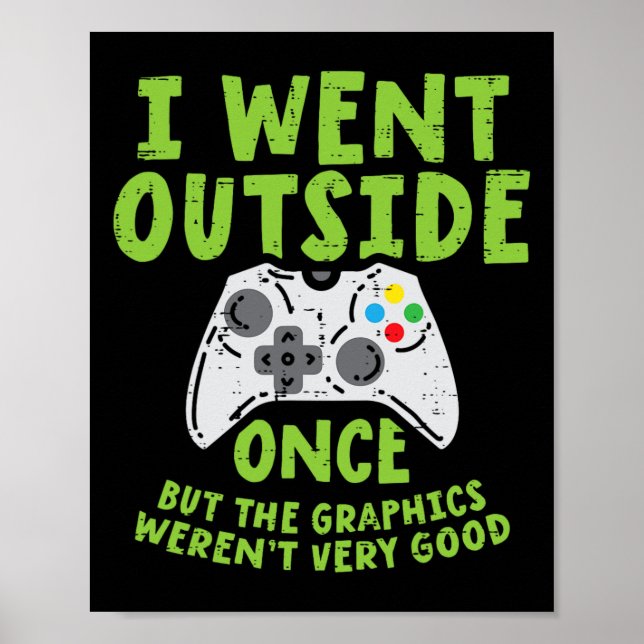 Game Controller Funny Video Gami im Freien Poster (Vorne)