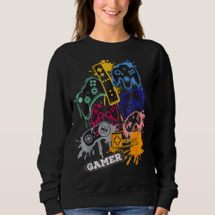 Game Controller Gamer Game Boys Girls Teen Sweatshirt
