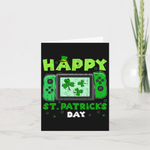 Game Controller Kleeblatt St Patricks Day Gamer Ga Karte