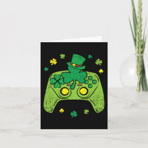 Game Controller Kleeblatt St Patricks Day Gamer Ga Karte