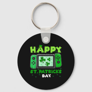 Game Controller Kleeblatt St Patricks Day Gamer Ga Schlüsselanhänger