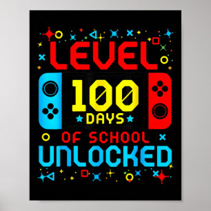 Game-Controller-Stufe 100 Tage Schulfreigabe Poster