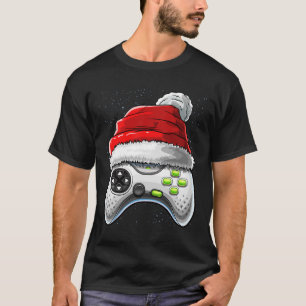 Game Controller Weihnachts-Weihnachtsmannmütze Gam T-Shirt