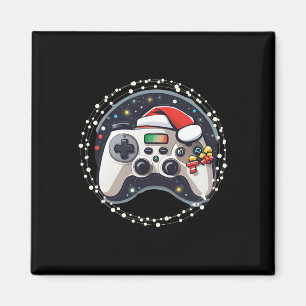 Game Controller Weihnachtsmannmütze Weihnachts Gam Magnet