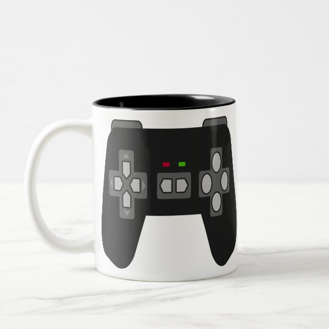 Game Controller Zweifarbige Tasse (Links)