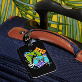 Game controllers Graffiti Gaming Born To Play Gepäckanhänger