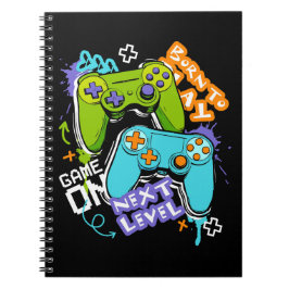 Game controllers Graffiti Gaming Born To Play Notizblock