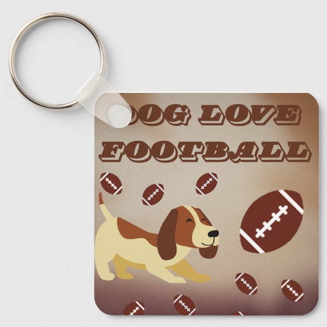 Game Day America Football Sports Fans Custom Schlüsselanhänger (Vorderseite)