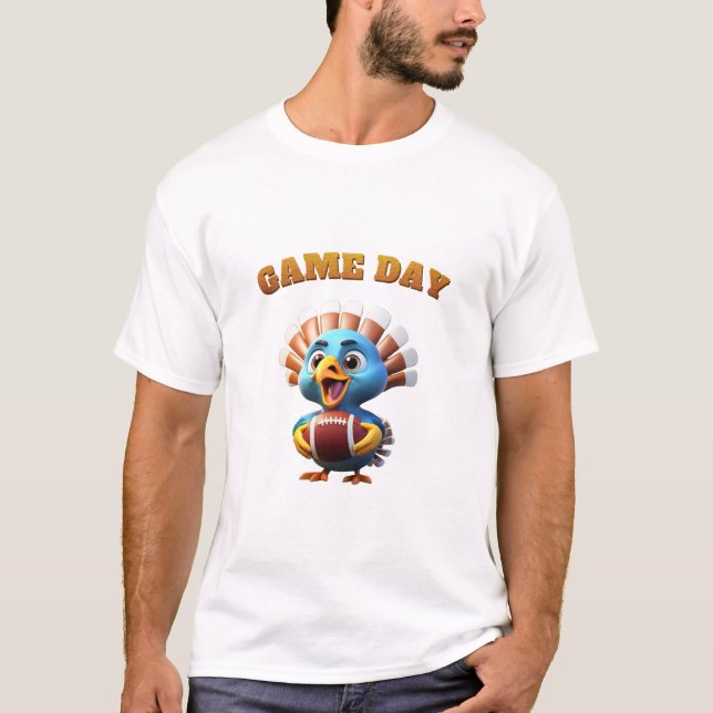 Game Day American Football Erntedank T-Shirt (Vorderseite)