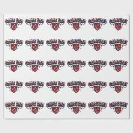 Game Day American Football Patriotischer Schild Sp Geschenkpapier