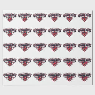 Game Day American Football Patriotischer Schild Sp Geschenkpapier