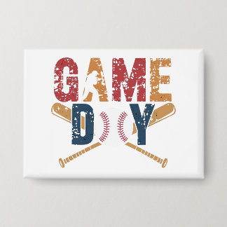 Game Day Baseball Graphic Button