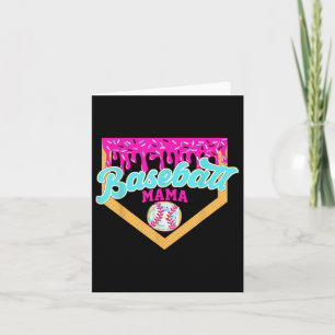 Game Day Baseball Mama Ice Cream Tropfen Baseball Karte