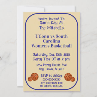 Game Day Basketball Watch Party  Einladung