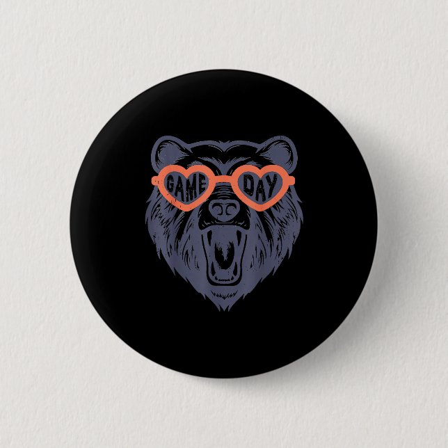 Game Day Bear  Button (Vorderseite)