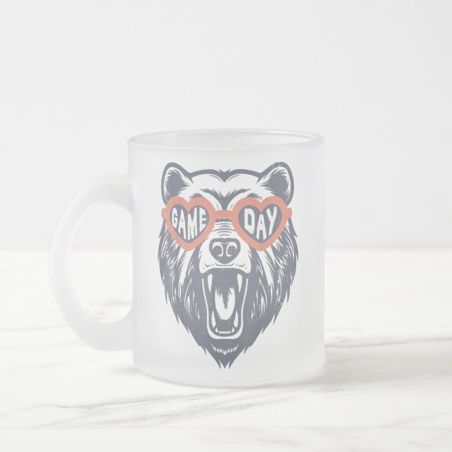 Game Day Bear Mattglastasse (Links)