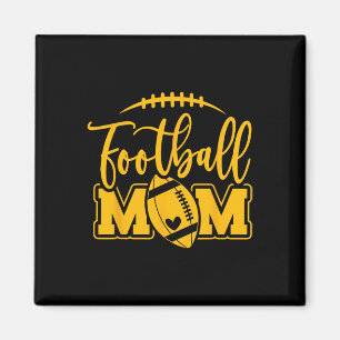 Game Day Blue and Yellow High School Football Foot Magnet