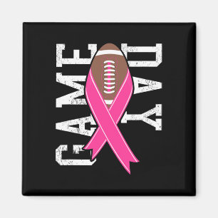 Game Day - Brustkrebs-Bewusstsein Pink Football R Magnet