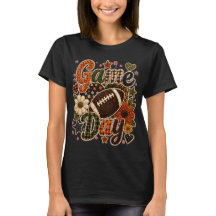 Game Day Damen Herbst Football T-Shirt