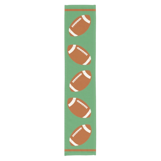 Game Day Football PERSONALISIEREN Kurzer Tischläufer (Vorderseite)