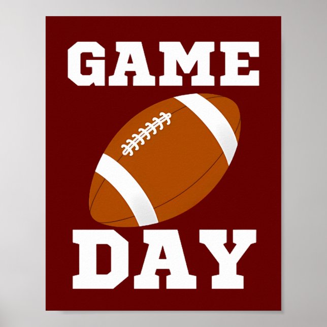 Game Day Football Poster (Vorne)