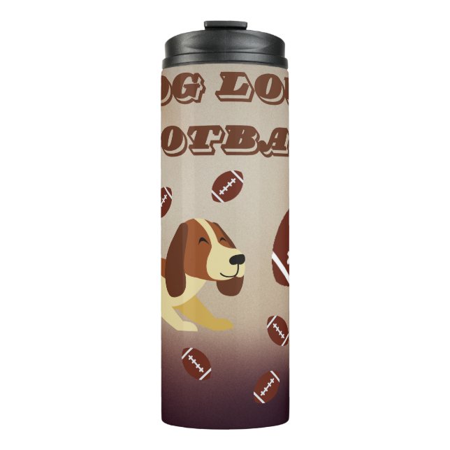 Game Day Football Sport Fans Thermosbecher (Vorderseite)