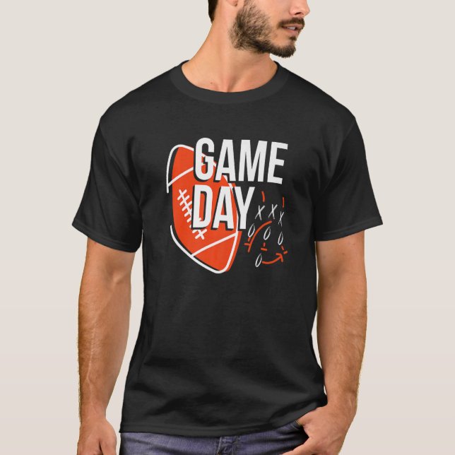 Game Day For Football Fantasy Teams   T-Shirt (Vorderseite)
