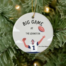 "Game Day Glory: Super Bowl Bash 2025" Keramik Ornament