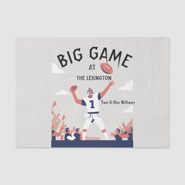 "Game Day Glory: Super Bowl Bash 2025" Seidenpapier (Vorderseite)