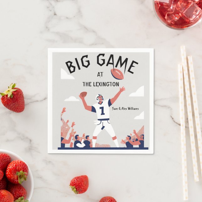 "Game Day Glory: Super Bowl Bash 2025" Serviette (Beispiel)