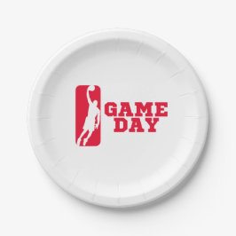 Game Day März Wahnsinn Basketball Pappteller