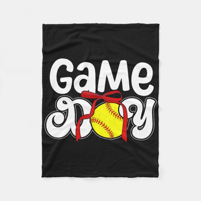 Game Day Preppy Softll Game Day Softll  Fleecedecke (Vorderseite)