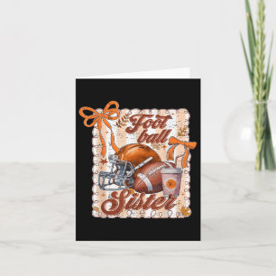 Game Day Retro Touchdown Saison Fußball Schwester Karte