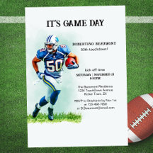 Game Day Running American Football 50. Geburtstag