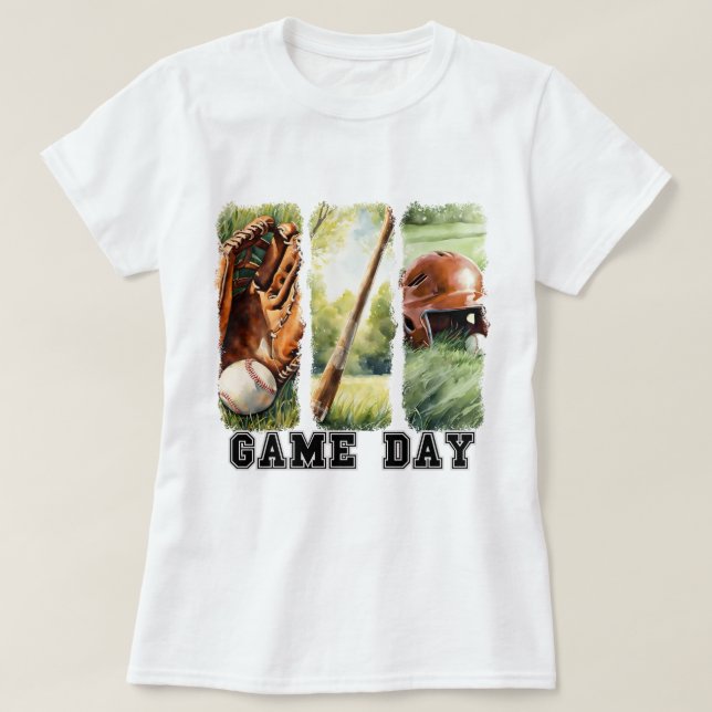 Game Day Shirt, Sport Mamas, Baseball Mama Shirt (Design vorne)
