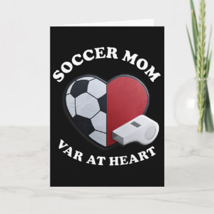Game Day Soccer Mom – 3D-Herz- und Ll-Design Karte