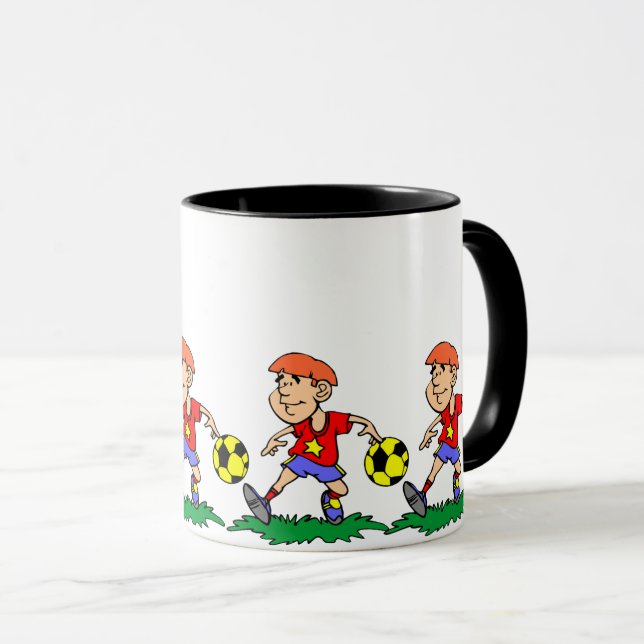 Game Day Spirit: Fußballfans Tasse (VorderseiteRechts)
