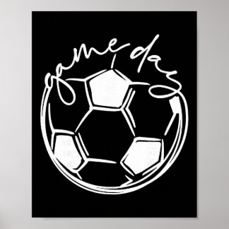 Game Day Sports Eltern Fußball-Mutter  Poster