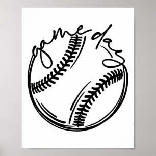 Game Day Stimmung Softball Saison Verkauf Saison G Poster