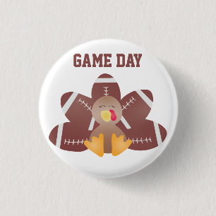 Game Day Türkei Fußball Federn Button